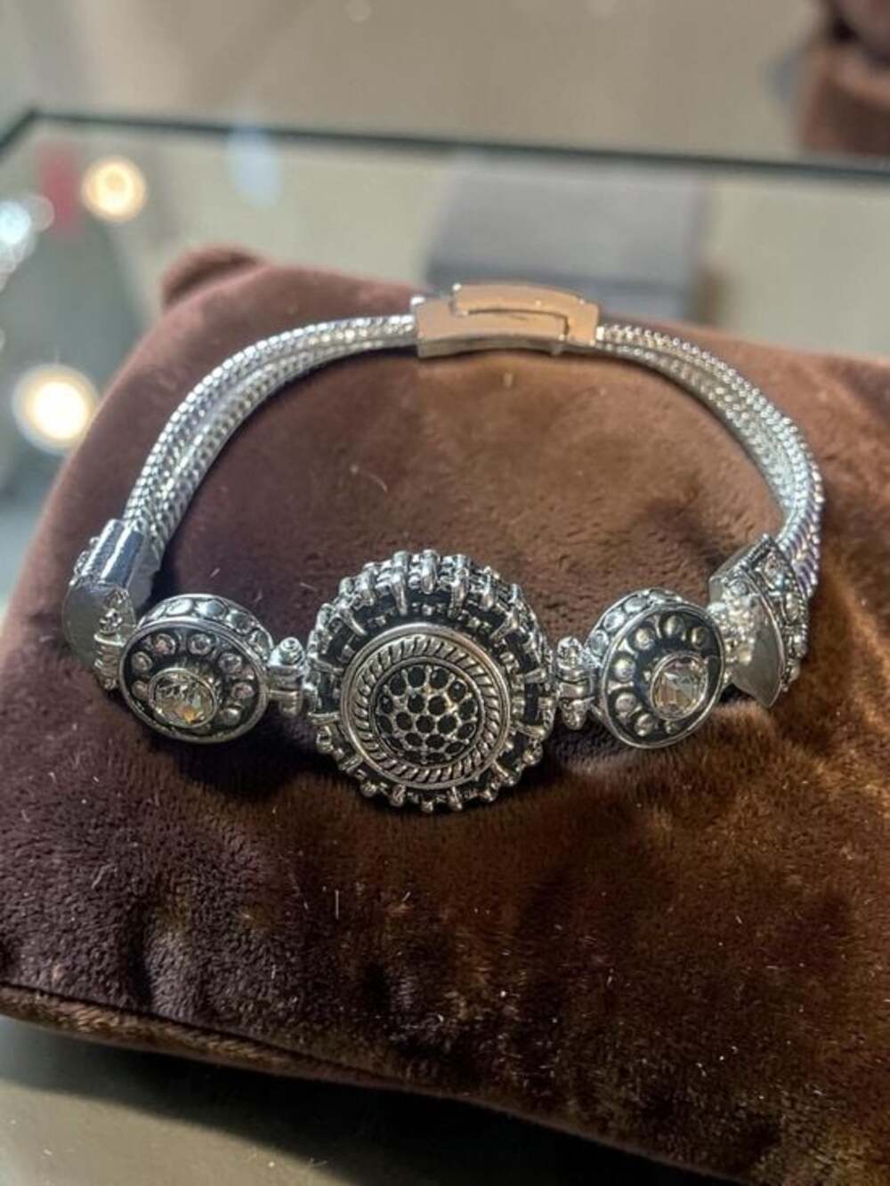 Crystal Statement Bracelet - Picture 2 of 5